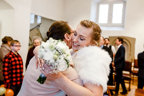 Gratulation der Familie