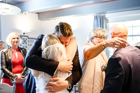 Gratulation der Familie