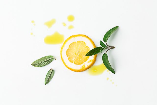 Salbei mit Zitrone, Foodfotografie