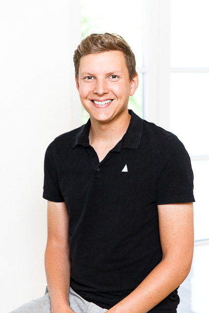 Mitarbeiterfotos, junger Mann