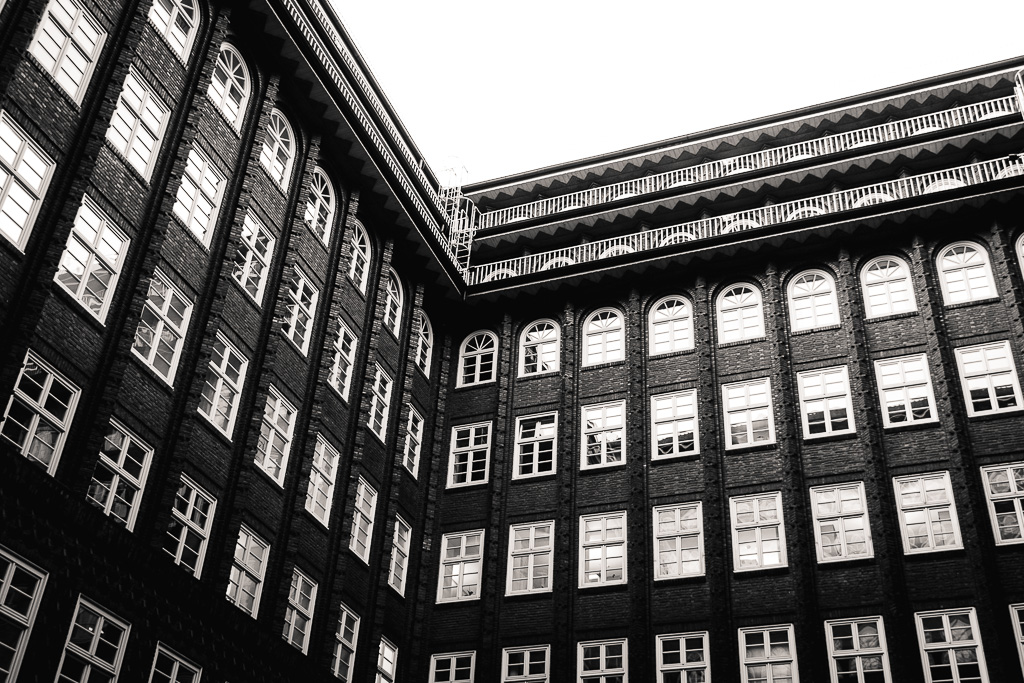 Architektur des Chilehaus in Hamburg