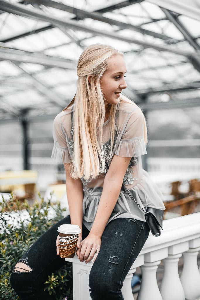 Young Girl with Coffee